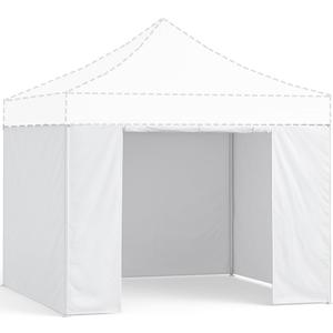 LIUJIAYI 10x10 ft Canopy Sidewalls Only, 4-Pack with Zipper Door, Waterproof 300D Polyester, High UV Protection, Replacement Sidewalls for Pop Up Canopy (No Frame or Top), White