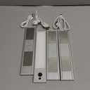 EZVALO 4-Pack Under Cabinet Lights, 2400mAh Rechargeable Motion Sensor Light Indoor, Wireless Closet Lights Battery Operated, with 3 Color Temps, Dimmable, Magnetic, for Kitchen, Stair, Pantry (8inch) (White)