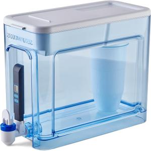 ZeroWater 32-Cup Ready-Read 5-Stage Water Filter Pitcher Dispenser with 5-Stage 0 TDS Zero Water Filter  IAPMO Certified to Reduce Metals, Chlorine, Lead, Chromium, and Forever Chemicals PFOA/PFOS