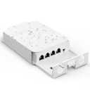 YuanLey 4 Port Outdoor PoE Extender 1 in 3 Out, IEEE 802.3af/at Mini 4 Channel PoE Repeater IP66 Waterproof, Vlan, Extend 250m(Total 350m), Wall Mount Passthrough POE Amplifier, Plug and Play
