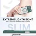 Faiono Magnetic for iPhone 17 Pro Max Case [Full Camera Protection][Military-Grade Protection][Compatible with MagSafe] Shockproof Protective Slim Phone Case for iPhone 17 Pro Max, Night Green