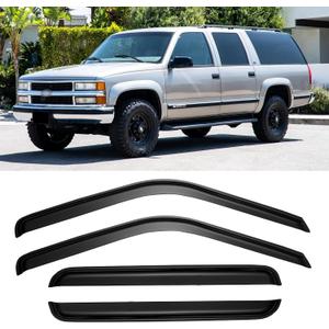Window Rain Guards Visors for 1995-2000 Chevy Tahoe/GMC Yukon, Window Vent Wind Deflectors Shades for 1992-1999 Chevy/GMC C/K1500 2500 Suburban, 1992-2000 Chevy/GMC Sierra C/K3500