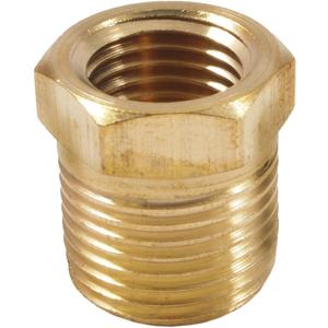 Forney 75535 Brass Fitting, Bushing, 1/4-Inch Female to 3/8-Inch Male NPT