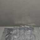 Zipcase 6 Pack Stain, Water and Kitty Scratch Resistant Clear Dining Chair Covers/Slipcovers Chair Protector Waterproof PVC Material, 17D x 18W x 4H with Adjustable Belt Strap, Set of 6 (Seat)