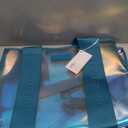 Case-Mate Emerald Blue Jelly Tote – Iridescent Tote Bag with Phone Pouch for Women – Waterproof, Tip-Proof, Foldable & Washable – Handbag for Everyday Use, Travel, Pool & Vacation - Large