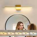 Modern Bathroom Vanity Light 24 Inch, 18W Brushed Gold Bathroom Light Fixture Over Mirror, Dimmable 5CCT LED Wall Sconce Lighting for Restro