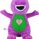 DUUFUN Barney Toys Singing Friend Barney Stuffed Animals Dinosaur Barney Singing I Love You Children's Plush Puppet Toy (10in）