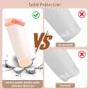 2 x 2PCS Silicone Boots for Owala FreeSip Sway 30oz, 40oz, and FreeSip Tumbler 40oz Bottles, Anti-Slip Protective Sleeve, Enhances Stability & Prevents Scratches, Apricot Beige