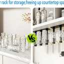 2Pack Under-Cabinet Wine Glass Holder,Coffee Mug Rack Hooks, No-Drill Installation Coffee Cup Rack Hooks for Kitchen,Living Room,Office