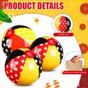 Leyndo 12 Pack Inflatable Beach Balls for Kid Party Favors for Birthday Summer Pool Novelty Water Beachball Game Toys for Boy Girl Gifts Class Party Decor (7.87")