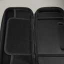 Orzly Carry Case Compatible with Nintendo Switch and New Switch OLED Console - Black Protective Hard Portable Travel Carry Case Shell Pouch with Pockets for Accessories and Games (6.2 inch Switch 1)