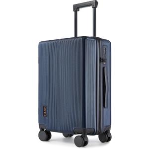 Hulsin Carry On Luggage with TSA Lock, Carry on Suitcase 22x14x9 Airline Approved, Carry-on luggage with 360 Spinner Wheels, Hardside 20 Inch Lightweight Hard Shell Suitcase (Blue, 20 inch)
