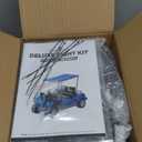 12V Deluxe Golf Cart Light Kit for Club Car DS 1993-UP, Street Legal Club Car Headlight Taillight Kit with Turn Signal Switch Horn Wiring Harness Hazard Switch Brake Pad