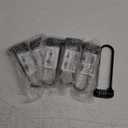 Shimeyao 6 Pieces 6 Inch Long Shackle Combination Lock 4 Digit Outdoor Waterproof Padlock with Resettable Code for School Gym Locker, Sports Locker, Fence, Gate, Toolbox, Case Storage, Black