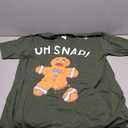 Gingerbread Man Oh Snap Christmas Funny Cookie Baking Gift Short Sleeve T-Shirt L