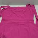 Women's Elegant Bridesmaid Dresses Square Neck Ruffle Split Midi Formal Dress for Wedding Guest Cocktail Party, Large