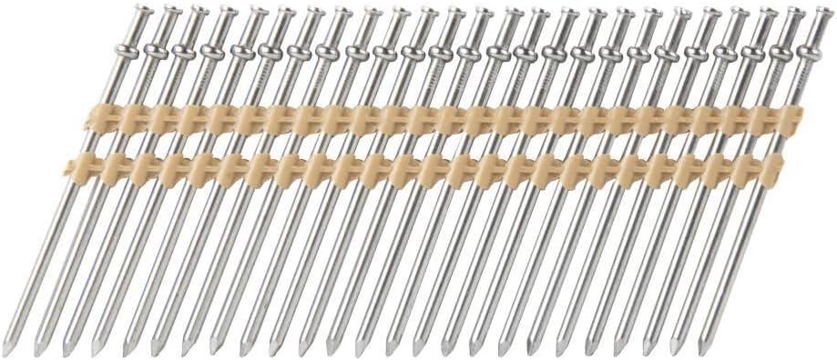 Metabo HPT Collated Duplex Nails | 2-1/4 Inch x .131 | 21 Degree | Smooth Shank | Full Round Head | Bright Basic | 50214-6D