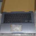 Replacement Laptop Upper Case Palmrest Backlit Keyboard Assembly Part for Dell Inspiron 14 5481 5482 5485 5491 09VMHF 9VMHF Gray