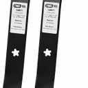 QWD 138971 Mower Blades 2 Pack for 42 Inch Deck, Replacement for 532138971 138498 127843 532127843, 5 Point Star High Lift Blades for Craftsman Husqvarna Poulan Riding Mowers