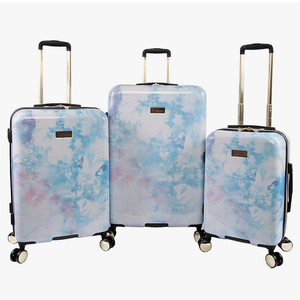 Juicy Couture Women's Sadie 3-Piece Hardside Spinner Luggage Set, Watercolor Purple, One Size, Watercolor Purple