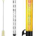 Beer Giraffe Dispenser, 100oz/3.2 qt Mimosa Tower Dispensers with Ice Tube and LED Light, 3L Tabletop Drink Tower Dispenser for Beer, Margarita, Liquor, Beverage