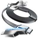 [One is Enough] 4-in-1 Compatible with USB C to Lightning Cable, 60W High-Speed Charging & Fast Data Transfer,CarPlay & Android Auto Support Multi Charger Cord Combo for iPhone/Samsung/iPad,3FT