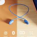 2 x Kids Bluetooth Headphones, Bluetooth 5.4 Air Conduction Open Ear Headphones, Ultra-Light, Stereo Sound with Mic, IPX5 Waterproof, 15H Playtime, Perfect for School and Outdoor Activities-Blue