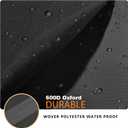 Shelf Covers for Wire Shelving,600D Waterproof&Dustproof Standing Shelf Unit Cover,Fits 5-Tier Adjustable Heavy Duty Storage Shelving Unit 36''L x 14''W x 72''H,Black