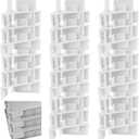 24Pcs Silicone Tray Stackers Compatible with Harve-st Right Freeze Dryer Trays,Baking Sheet Stackers Set Space-Saving Tray Stacker for Freeze Dryer Trays (2.5x 1.3 x 0.08 x 1.1inch, White)