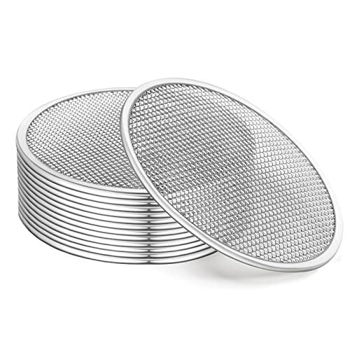 12 Pack Sprouting Lids, 316 Stainless Steel Screen Lid for 86mm Wide Mouth Mason Jar, Alfalfa, Broccoli Mesh Lids (wide mouth 12 PCS)