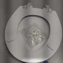 Mayfair Cassel Slow Close Toilet Seat, Easy Clean, Non Slip Premium Wood Seat, Easy Install, Made in USA, Round, White