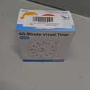 Yunbaoit Upgraded Black Visual Timer with Protective Case, Silent 60 Minute Countdown Timer for Kids and Adults with Low Power Reminder VT01(Black Blue)