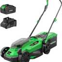 SOYUS Electric Lawn Mower Cordless, 13 Inch 20V Lawn Mowers with Brushless Motor, 2-in-1 Lawn Mower, 5-Position Height Adjustment, 4.0Ah Battery & Charger Included