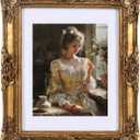 Vintage Picture Frames 8x10 Antique gold Photo frame with Mat 6x8 ornate picture frames with Acrylic Glass Baroque Tabletop Wall Hanging Home Decor poster frames