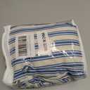100% Cotton with slub 58" Wide Blue and White Stripe [18882]