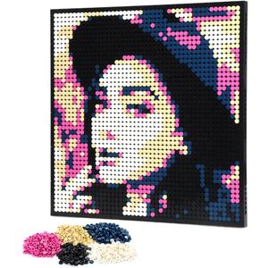 Amalia Personalized Mosaic Portrait Custom Building Kit Pixel Great Wall Art Decoration Customized Your Own Photo Picture-Fascinatic(L/15.1"x15.1")