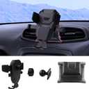 Karltys Car Phone Holder for Jeep Renegade 2015-2024 Accessories Renegade Cell Phone Holder Air Vent Mount for 4-7 Inch Phones Hands Free Thick Case Friendly Mobile Stand