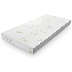 Inofia Twin Folding Mattress, 6 Inch Trifold Memory Foam Mattress with Ultra Soft Removable Cover, Non-Slip Bottom & Breathable Mesh Sides, Foldable & Portable - Twin Size (78" x 38" x 6")