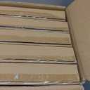 Showgeous 50 Pack Clear Plastic Charger Plates,Gold Rim,13 Inch Round