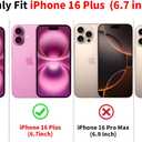 Polka Dot Phone Case for iPhone 16 Plus Cute Trendy Pattern Case 6.7", Aesthetic Stylish Print Design Matte Cover Hard PC Shockproof Soft TPU Protection Girls Women Funda, Burgundy Wine Red