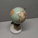 Deco 79 Marble Globe with Marble Base, 7" x 7" x 11", Teal