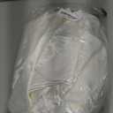 Vonty Ruffle Tablecloth White Satin Tablecloth - 60" x 120", Silky Table Cloth Rectangle Scalloped Table Cloth Farmhouse Tables Cover Silk Tablecloths Vintage Tables Skirt for Kitchen Dining