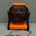 20000mAh Camping Fan, Rechargeable Battery Operated with 360 Rotatable Hook, 400 Lumes Light, 270 Pivot, 4 Speeds, 58Hrs Battery Powered Fan for Outdoor Tent Car Trip BBQ Hurricane Power Outages (Orange)