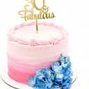 1Pcs Gold 30 & Fabulous Cake Toppers, Acrylic 30 and Fabulous Cake Toppers for Happy 30th Birthday Cheers to 30 Party Decorations 30th Anniversary Cake Decorations Supplies