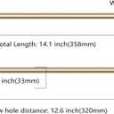 Asidrama 6 Pack 12.6 Inch(320mm) Brushed Brass Kitchen Cabinet Handles, Cabinet Pulls Kitchen Cabinet Hardware for Cupboard Drawer Pulls