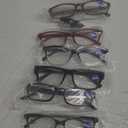 Gaoye Multi Pack Reading Glasses - Blue Light Blocking Lenses, TR90 Frames, UV400 - Eyeglasses with Clear Vision (Classic, Leopard, Red & Blue Mix) 1.75