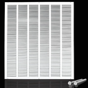 Engera Return Air Grille - Sidewall and Ceiling - HVAC Vent Duct Cover Diffuser - White 
 (20 3/4in - 26 1/2in)