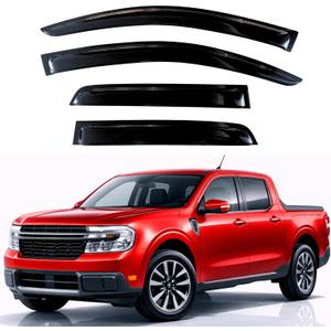 KPY Rain Guards Fit for 2022-2026 Ford Maverick, Out-Channel Window Visors Vent Wind Deflectors 4PC, Truck Accessories for 22-26 Maverick