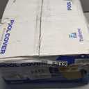 Winter Round Pool Cover 24ft for Above Ground Pools,200GSM thickend and Tear-resistand,Triple Windproof Design, Thermal Insulation, UV Protection