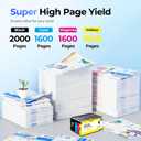 950XL and 951XL Ink Cartridges Combo Pack (4-Pack) Replacement for HP 950XL 951XL Ink Cartridges for HP Printers OfficeJet 8600 Series Pro 251dw, 8100, 8600 Series